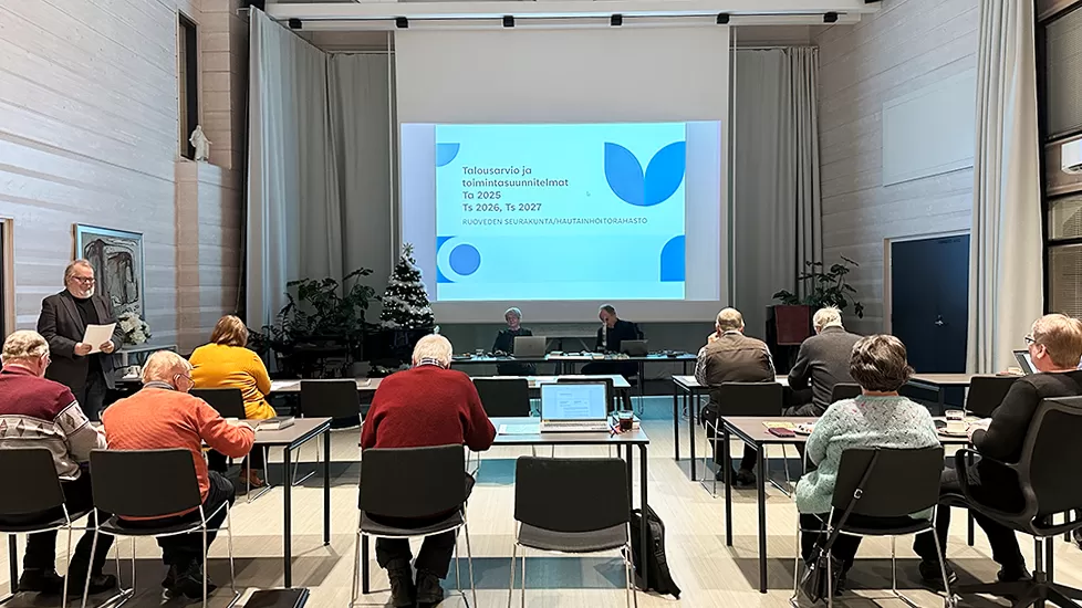 Ruoveden seurakunnan kirkkovaltuusto päätti talousasioista vuoden viimeisessä kokouksessaan 12. joulukuuta.